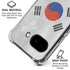 South Korean Flag Distressed Google Pixel 9a Clear Case